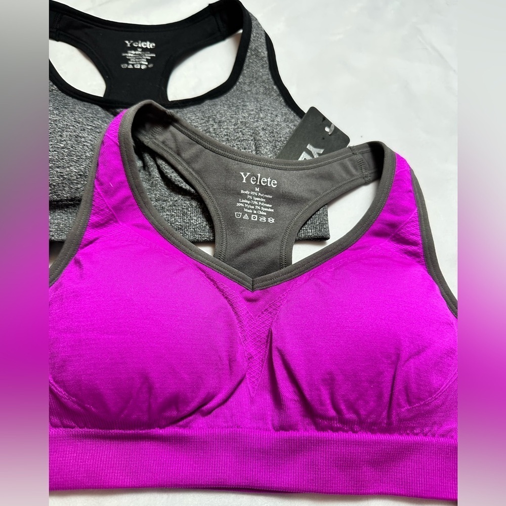 YELETE sports bras. Padded and assorted colors, styles and sizes. NWT - Picture 4 of 12
